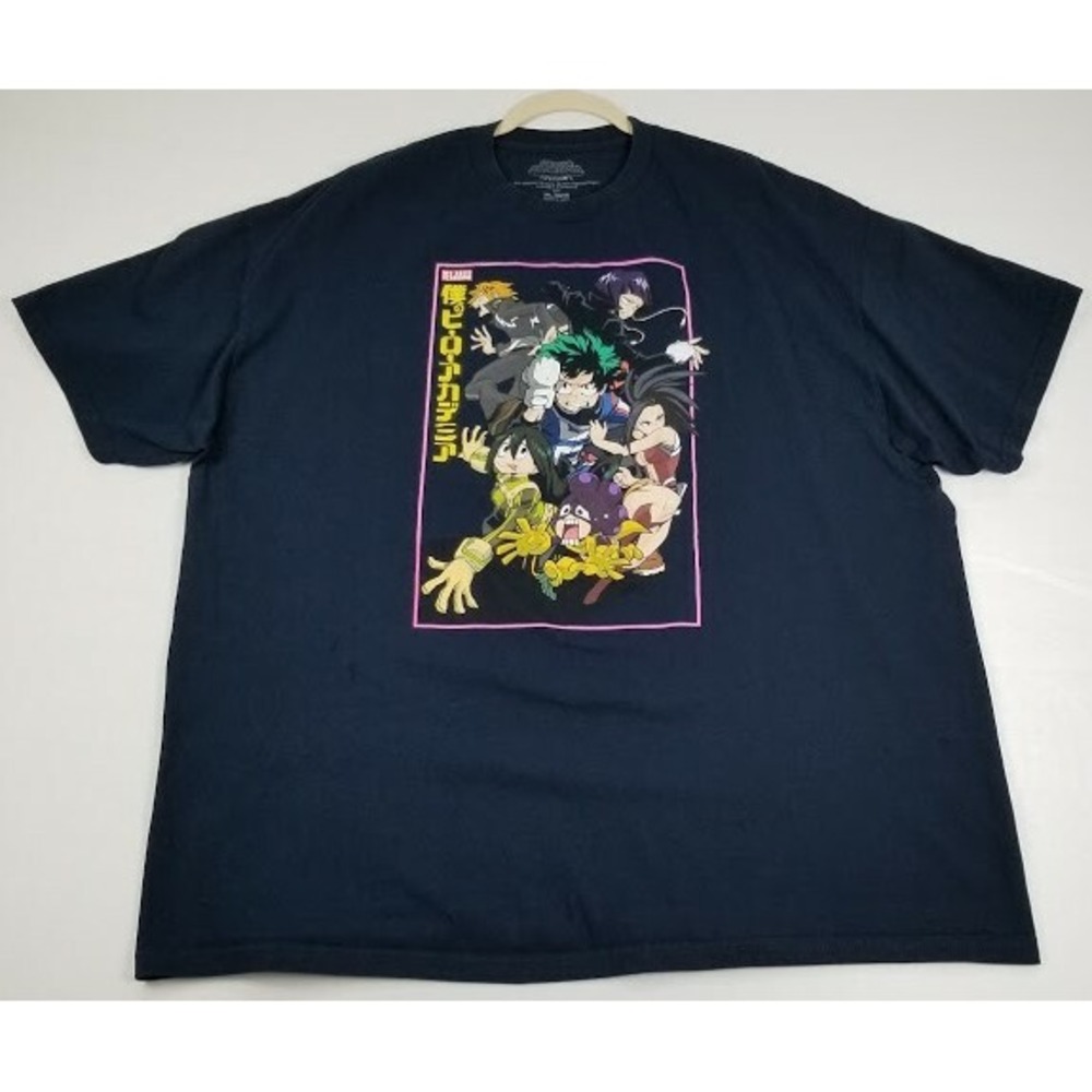 My Hero Academia T Shirt Men's 3XL XXXL Short Sleeves Graphic Print Anime Japan